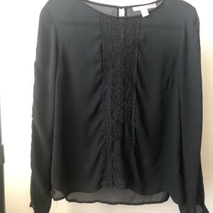 Forever 21 Long Sleeve Lace Blouse